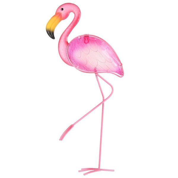 Pink Metal Flamingo Garden Decoration