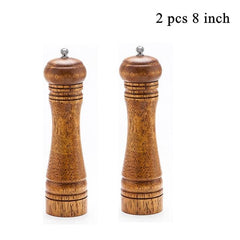 Rubberwood Manual Salt & Pepper Grinder