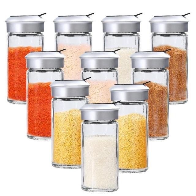 10PC Herbs & Spices Shaker Jars