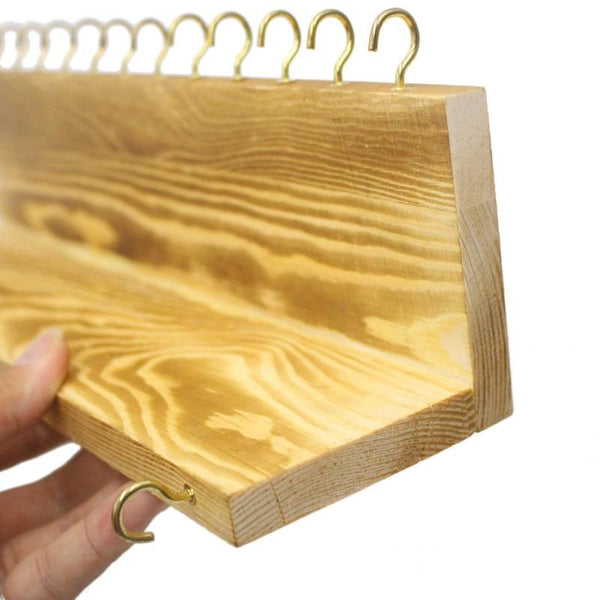 Wooden Wall Mounted Jewelry Organizer
