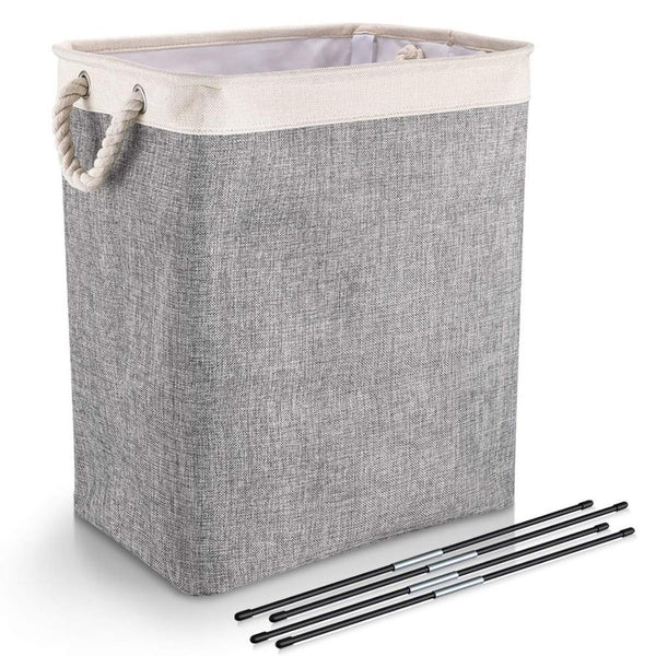 Linen Laundry Basket with Handles