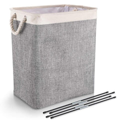 Linen Laundry Basket with Handles