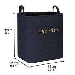 Linen Laundry Basket with Handles