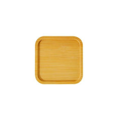 Bamboo Base Plates for Succulents Pots