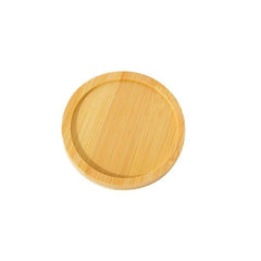 Bamboo Base Plates for Succulents Pots