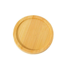 Bamboo Base Plates for Succulents Pots