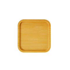 Bamboo Base Plates for Succulents Pots