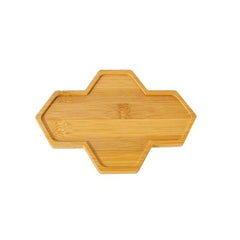 Bamboo Base Plates for Succulents Pots