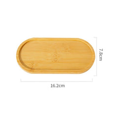 Bamboo Base Plates for Succulents Pots