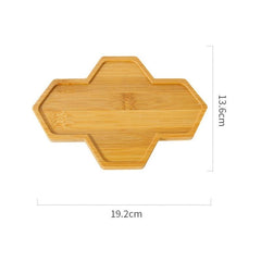 Bamboo Base Plates for Succulents Pots