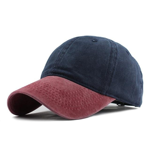 Washed Denim Snapback Hat
