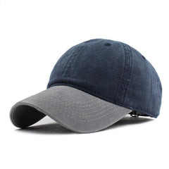 Washed Denim Snapback Hat