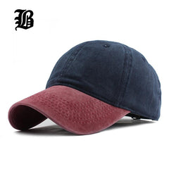 Washed Denim Snapback Hat