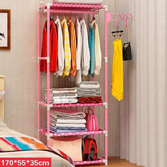 Single Clothes Hanger with Shoe Rack