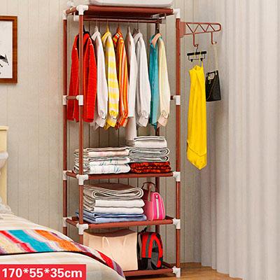 Single Clothes Hanger with Shoe Rack