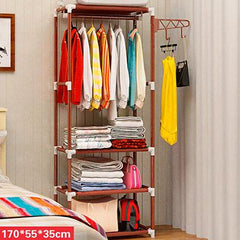 Single Clothes Hanger with Shoe Rack