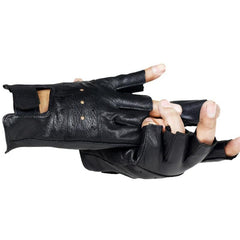 Leather Fingerless Gloves