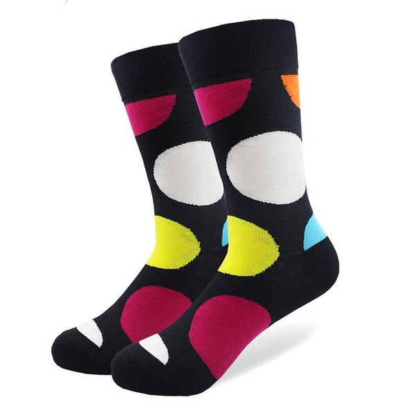 Polka Dot Pattern Crew Cotton Socks
