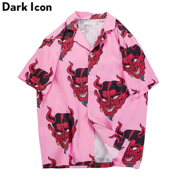 Devil Print Hawaiian Shirt
