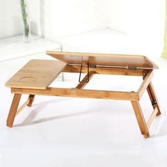 Portable Adjustable Bamboo Laptop Table
