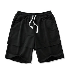 Edge Elastic Black Shorts Men