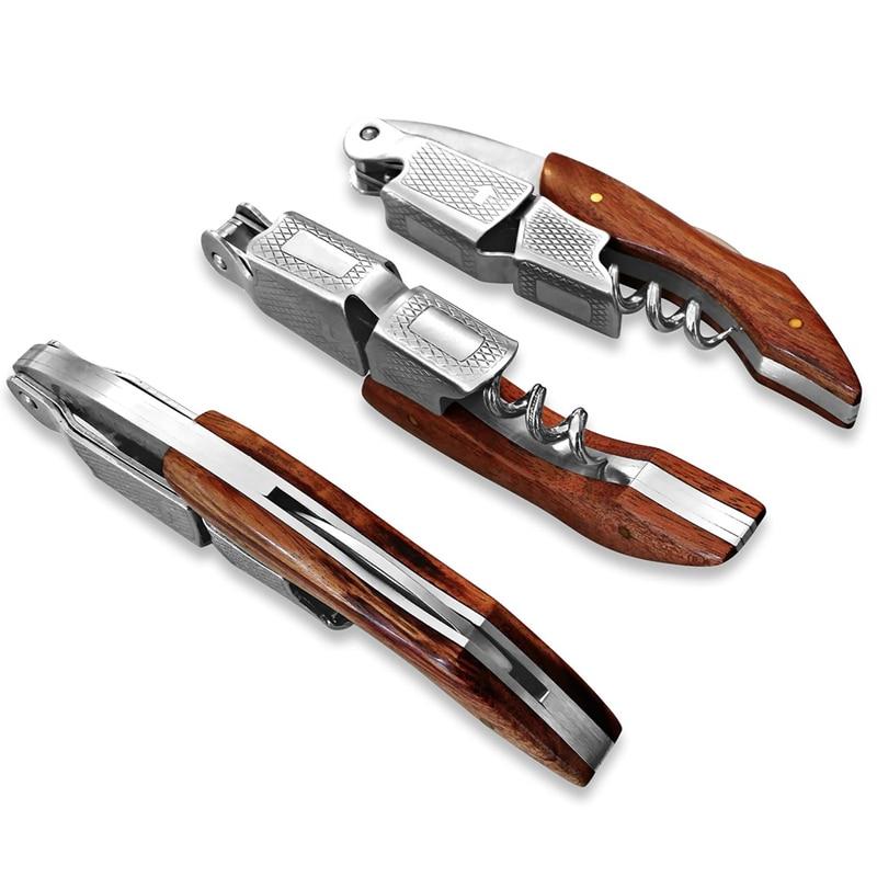 Wood Handle Multifunction Portable Wine Opener