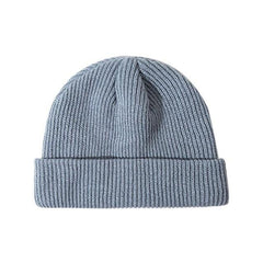 Ribbed Knitted Short Beanie