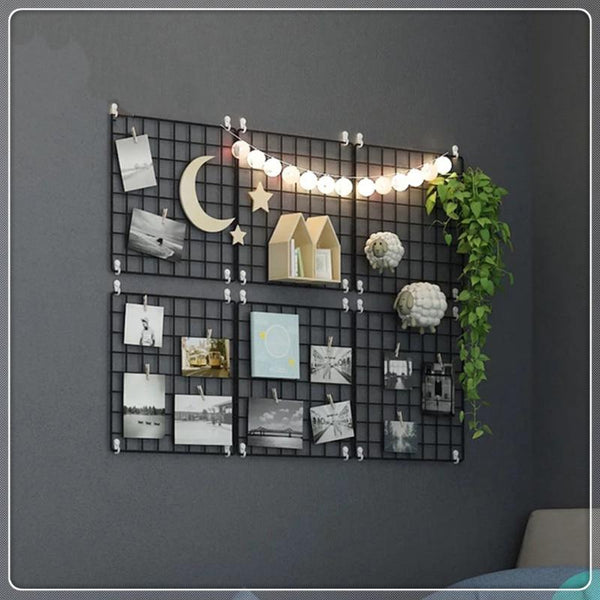 Multi-Function Metal Grid Display Rack