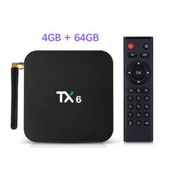 Android 9.0 TX6 Quad Core TV Box