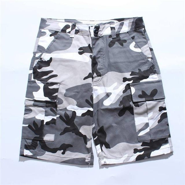 Camouflage Pattern Cargo Shorts