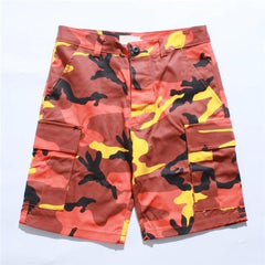 Camouflage Pattern Cargo Shorts