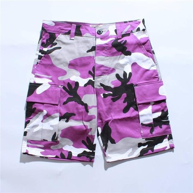 Camouflage Pattern Cargo Shorts