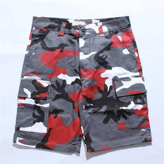 Camouflage Pattern Cargo Shorts