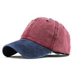 Washed Denim Snapback Hat