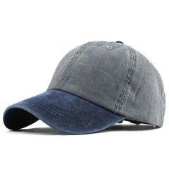 Washed Denim Snapback Hat