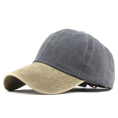 Washed Denim Snapback Hat