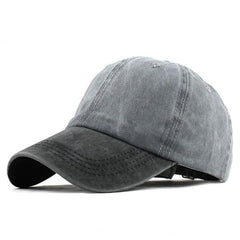Washed Denim Snapback Hat