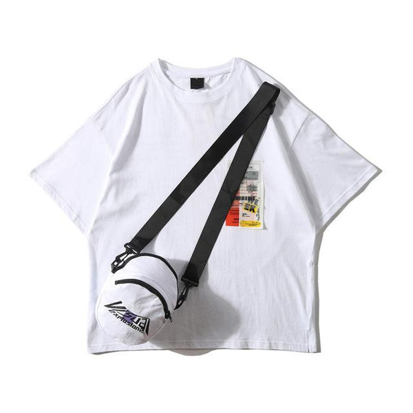 Fluo Green T-Shirt with Messenger Bag