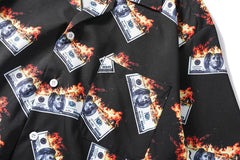 Burning Dollar Hawaiian Shirt