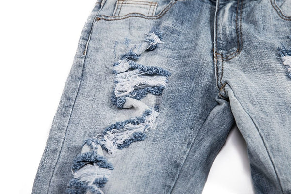 Destroyed Ankle Jeans