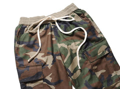 Elastic Waist Camouflage Pants
