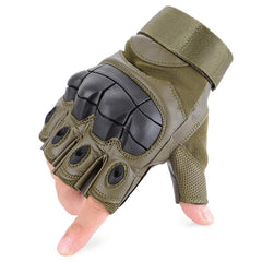 Tactical Fingerless Hard Knuckle Gloves