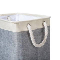 Linen Laundry Basket with Handles