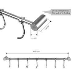 Wall Mounted Kitchen Rail Rack