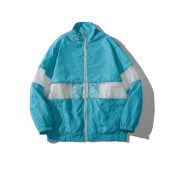 Colour Block Patchwork Windbreaker Jacket