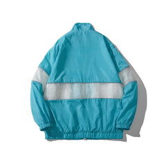 Colour Block Patchwork Windbreaker Jacket