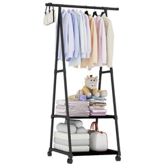 Portable Clothes Hanger with Shelf