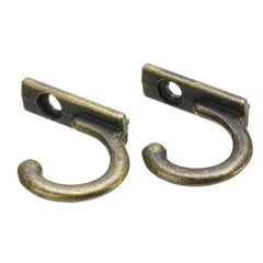 10PC Antique Brass Wall Mounted Hook