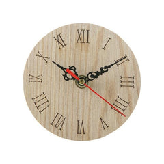 Vintage Rustic Wooden Wall Clock