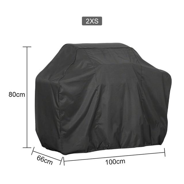 Black Waterproof BBQ Grill Cover